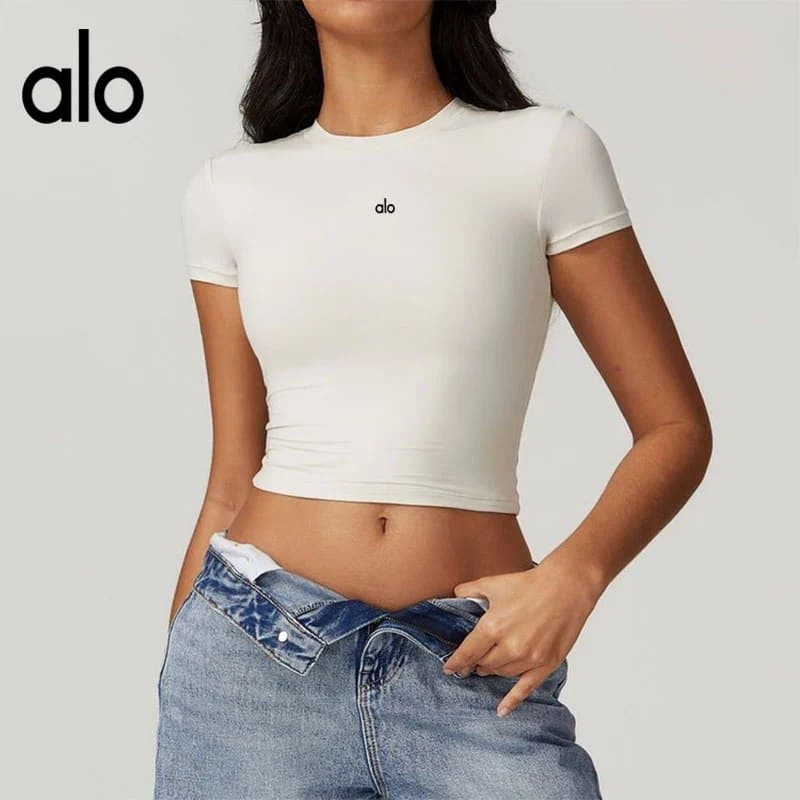 Camiseta corta de yoga alo